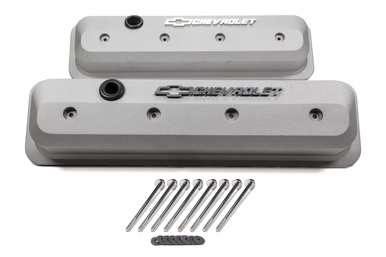 Proform SBC Valve Cover Slant Edge Gray Crinkle MPN PFM141-842 For Chevrolet, Chevy