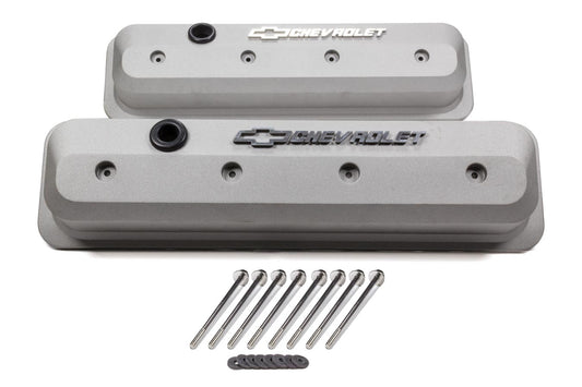 Proform SBC Valve Cover Slant Edge Gray Crinkle MPN PFM141-842 For Chevrolet, Chevy