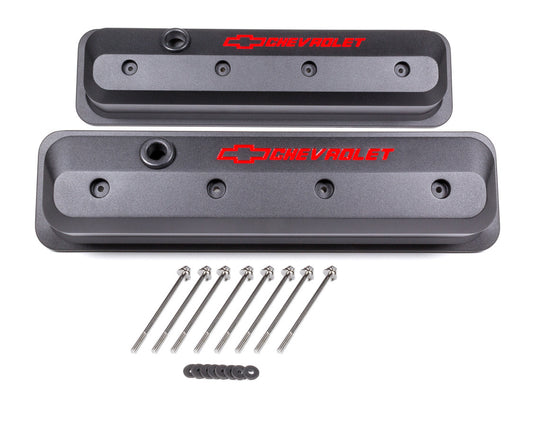 Proform  SBC Valve Cover Slant Edge Black Crinkle   PFM141-845