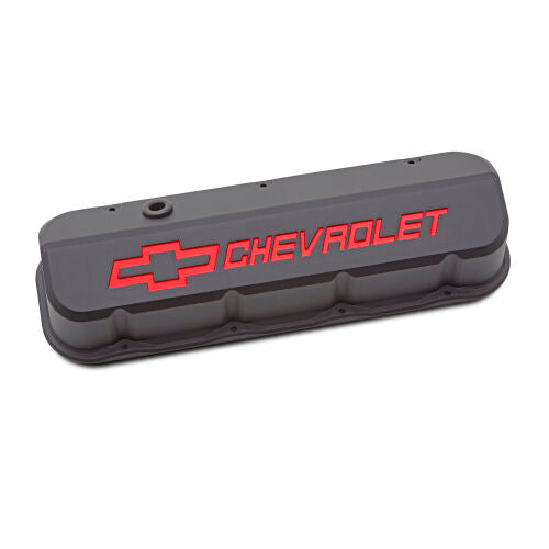 Proform Slant Edge Valve Covers BBC Black Crinkle MPN PFM141-876 For Chevrolet, Chevy