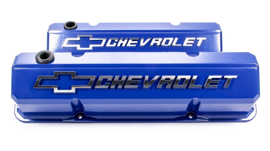 Proform SBC Slant Edge V/C's - Die Cast - Blue MPN PFM141-932 For Chevrolet, Chevy