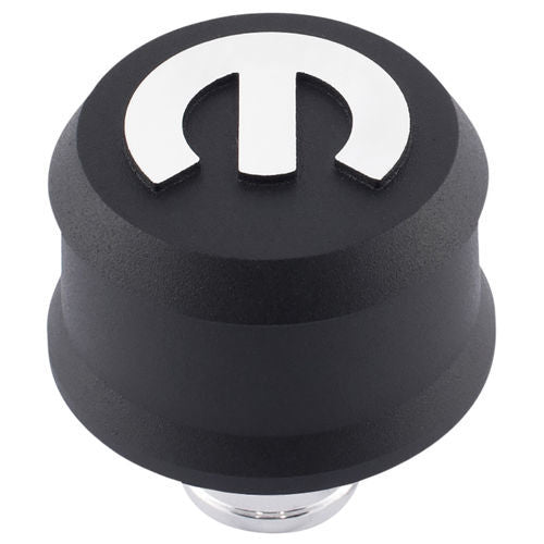 Proform  MOPAR Emblem Slant Edge Breather Cap Black Crink   PFM440-440