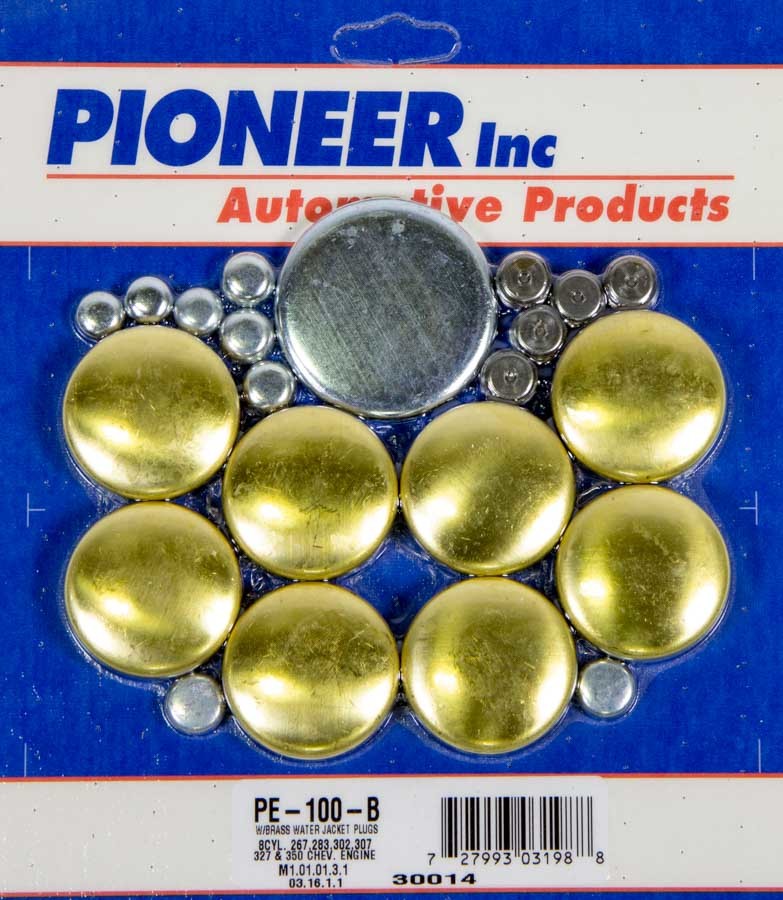 Pioneer 350 Chevy Freeze Plug Kit - Brass MPN PIOPE100B For Chevy