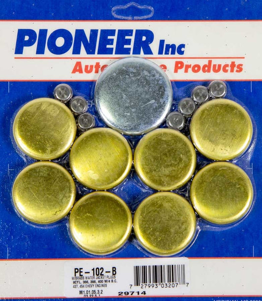 Pioneer 454 Chevy Freeze Plug Kit - Brass MPN PIOPE102B For Chevy