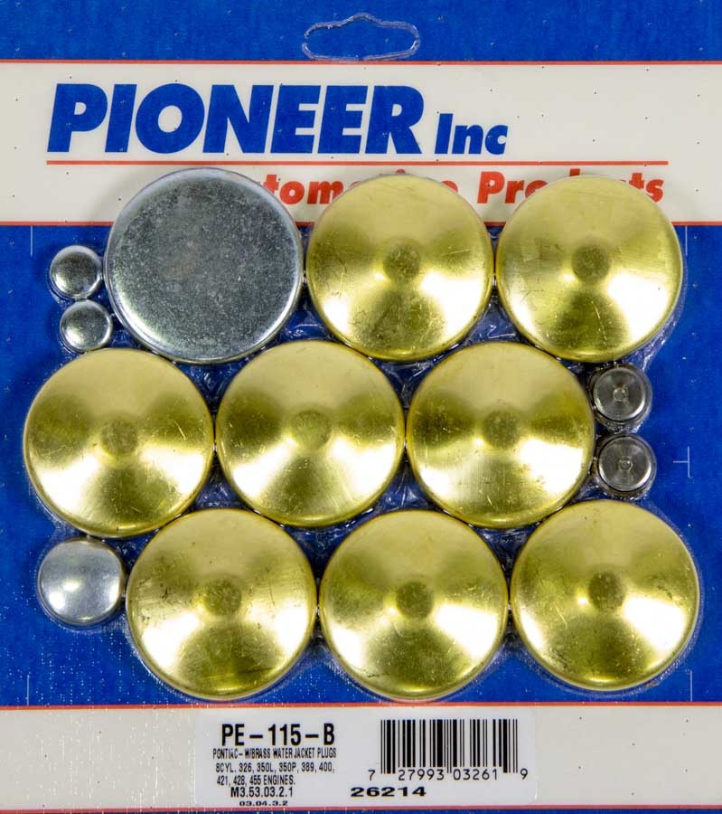 Pioneer 350 Pontiac Freeze Plug Kit - Brass MPN PIOPE115B For Pontiac