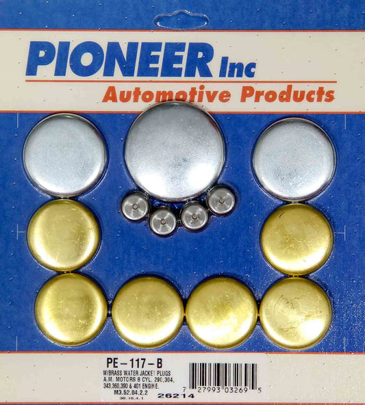Pioneer AMC V8 Freeze Plug Kit - Brass MPN PIOPE117B For AMC