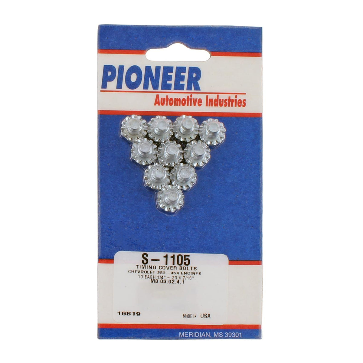 PIONEER  SBC Timing Cover Bolt Kit   PIOS-1105