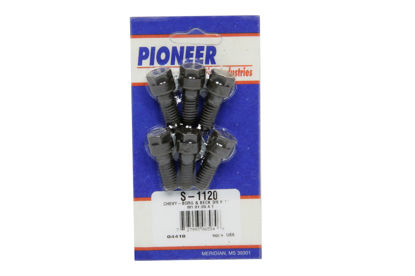 Pioneer Pressure Plate Bolt Kit - Chevy V8 (6) 3/8 x 1 MPN PIOS-1120 For Universal use