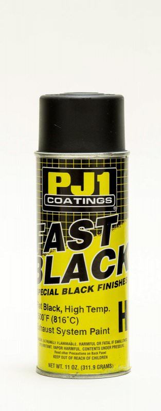 PJ1 PRODUCTS  Flat Black Hi-Temp Paint 2000degF 11oz   PJ116-HIT