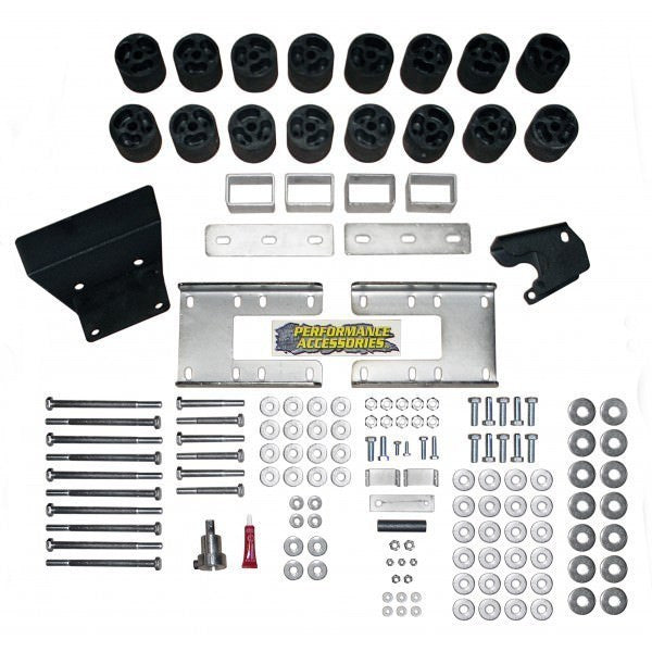 Performance Accessories 09- Ram 1500 3in Body Lift Kit MPN PRFPA60203 For Dodge Fullsize Truck RAM 2009-14