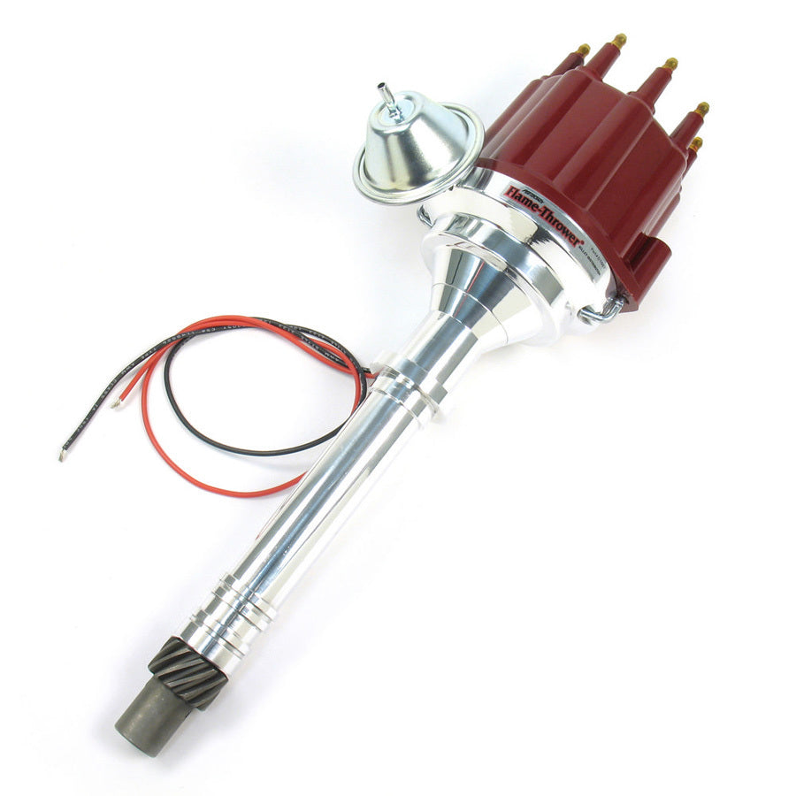 PERTRONIX IGNITION  SBC/BBC Billet Dist. w/ Red Cap & Male Tower   PRTD100711