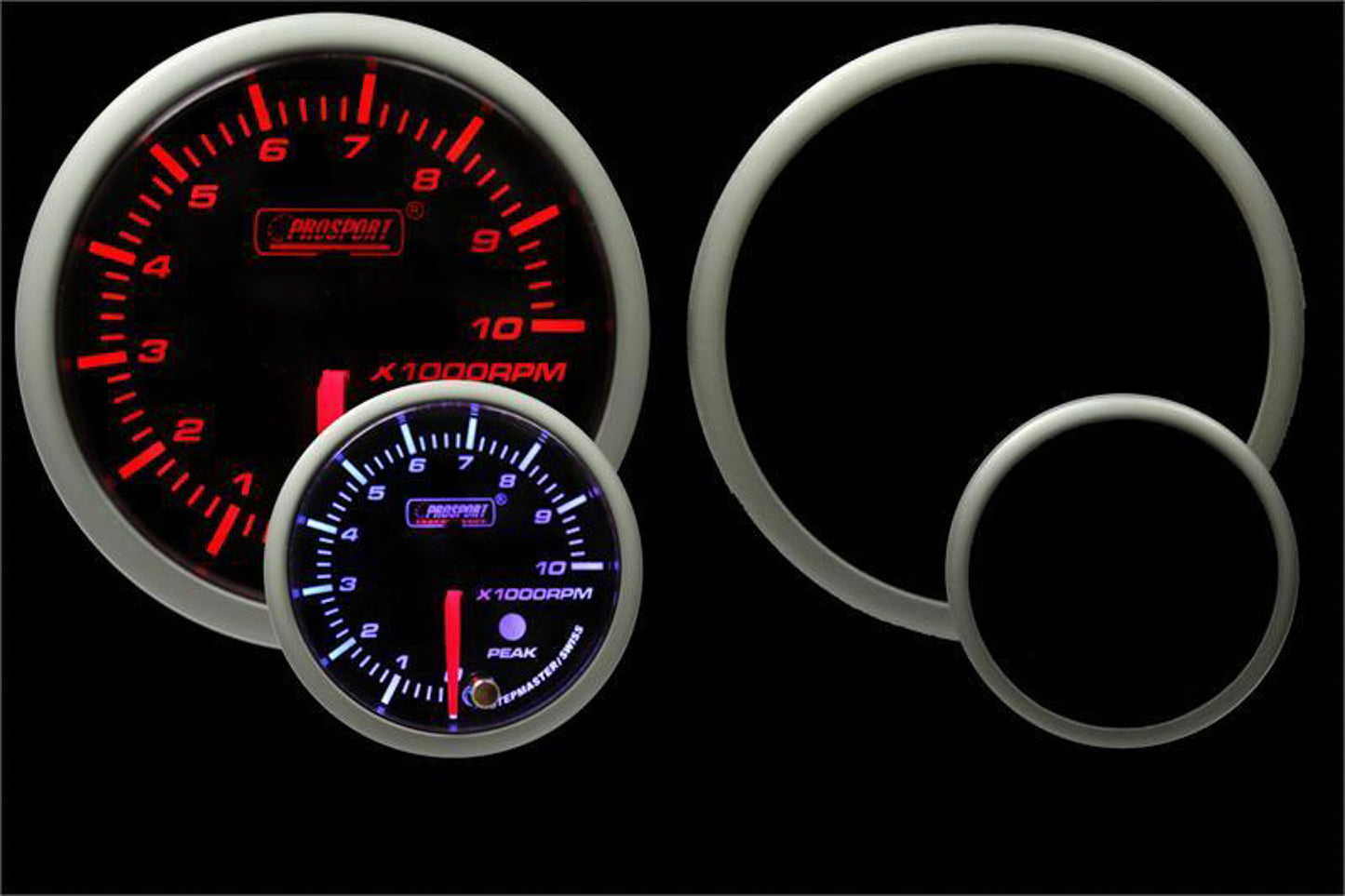 PROSPORT GAUGES  Gauge Premium Tachometer 0-10000 rpm 3-3/8in   PSG216SMTASWL270-PK