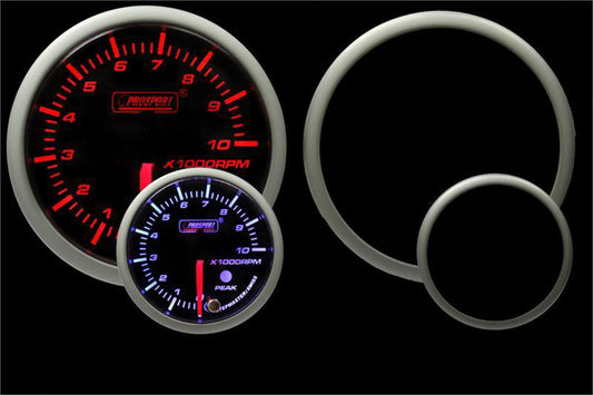 PROSPORT GAUGES  Gauge Premium Tachometer 0-10000 rpm 3-3/8in   PSG216SMTASWL270-PK