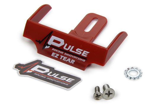 PULSE RACING INNOVATIONS  EZ Tear Shield Mounted Red  PULEZTS101R
