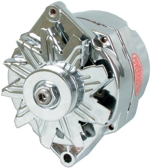 Powermaster  Chrome Delco 150amp Alternator 1 Wire   PWM37293