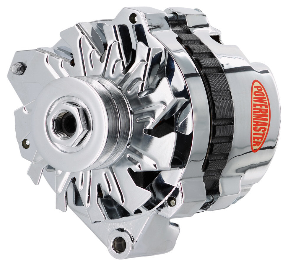 Powermaster  140 Amp Alternator Chrysler w/Spacer Chrome   PWM8-37529