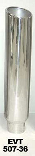 PYPES PERFORMANCE EXHAUST  Exhaust Stack 5in x 7in 36in L Polished -PYPEVT507-36