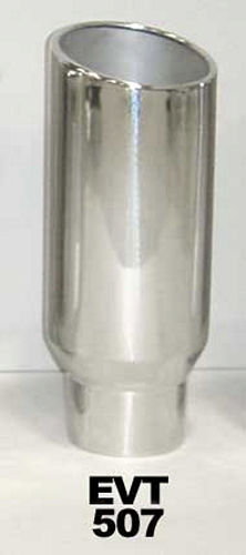 Pypes Performance Exhaust Exhaust Tip 5in x 7in 18in L Polished Weld-on MPN PYPEVT507