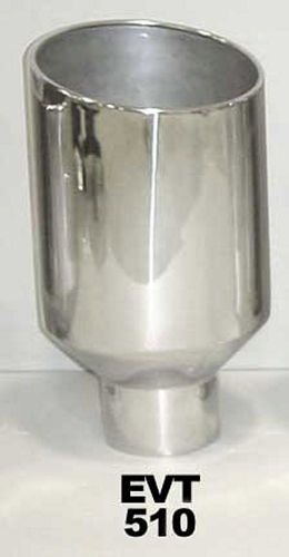 Pypes Performance Exhaust Exhaust Tip 5in x 10in 18in Rolled Pol. Weld-on MPN PYPEVT510