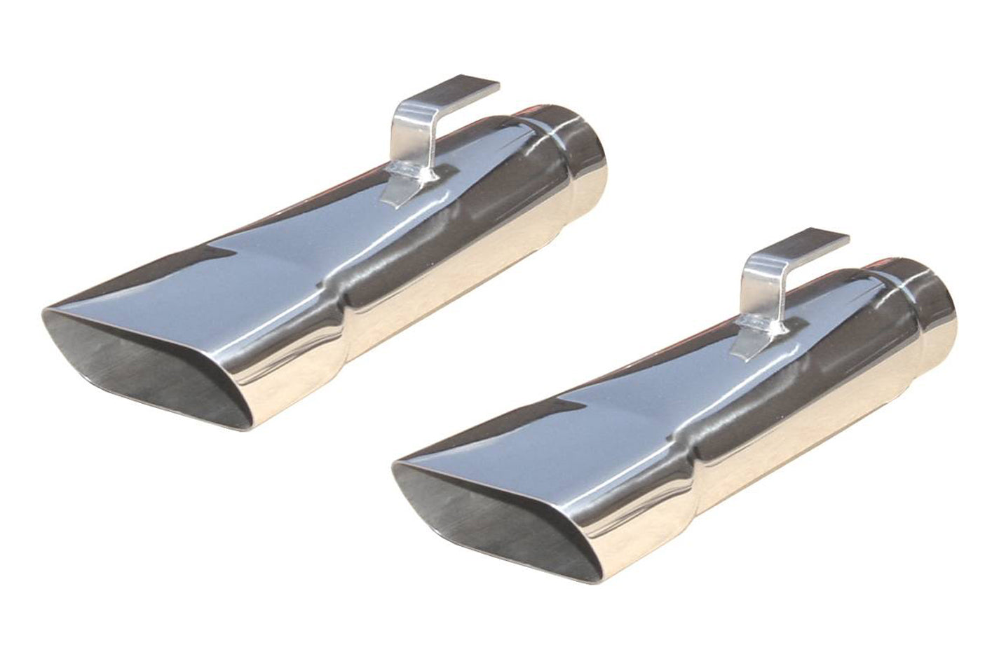 PYPES PERFORMANCE EXHAUST  Exhaust Tips Slip Fit 2.5in Rectangle Slant -PYPEVT80