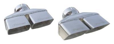 PYPES PERFORMANCE EXHAUST  Exhaust Tips Slip Fit 3in Dual Rectangle Slant -PYPEVT88