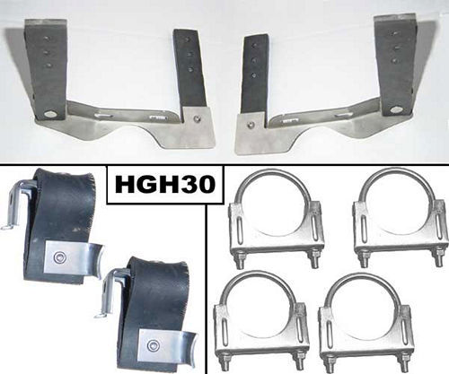Pypes Performance Exhaust 2.5in GTO Stainless Hang er Kit MPN PYPHGH30 For GM, Pontiac A-Body, GTO 1964-72