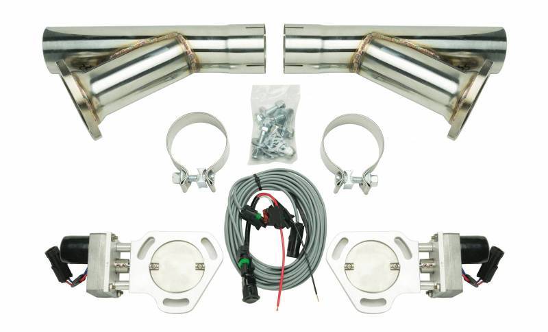 PYPES PERFORMANCE EXHAUST  Exhaust Cutout Kit Dual w/YPipe 2.5in Pair -PYPHVE10K