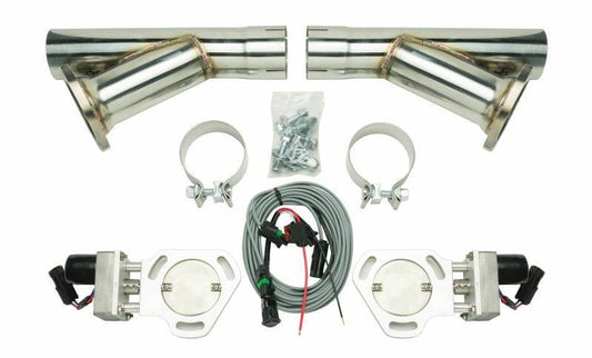 Pypes Performance Exhaust Exhaust Cutout Kit Dual w/YPipe 2.5in Pair MPN PYPHVE10K
