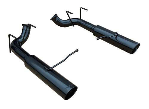 Pypes Performance Exhaust 11- Mustang Pype Bomb Axle Back Black MPN PYPSFM76MSB For Ford Coyote, Mustang 2011-14