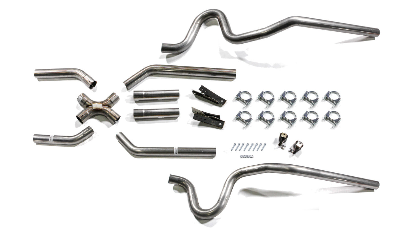 PYPES PERFORMANCE EXHAUST  64-72 GM A-Body 2.5in Crossmember Back Exhaust -PYPSGA10