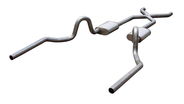 PYPES PERFORMANCE EXHAUST  64-72 GM A-Body 2.5in Crossmember Back Exhaust -PYPSGA10R