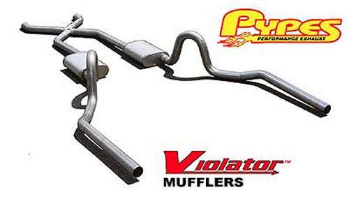 PYPES PERFORMANCE EXHAUST  64-72 GM A-Body Cross member Back Exhaust Kit -PYPSGA10V