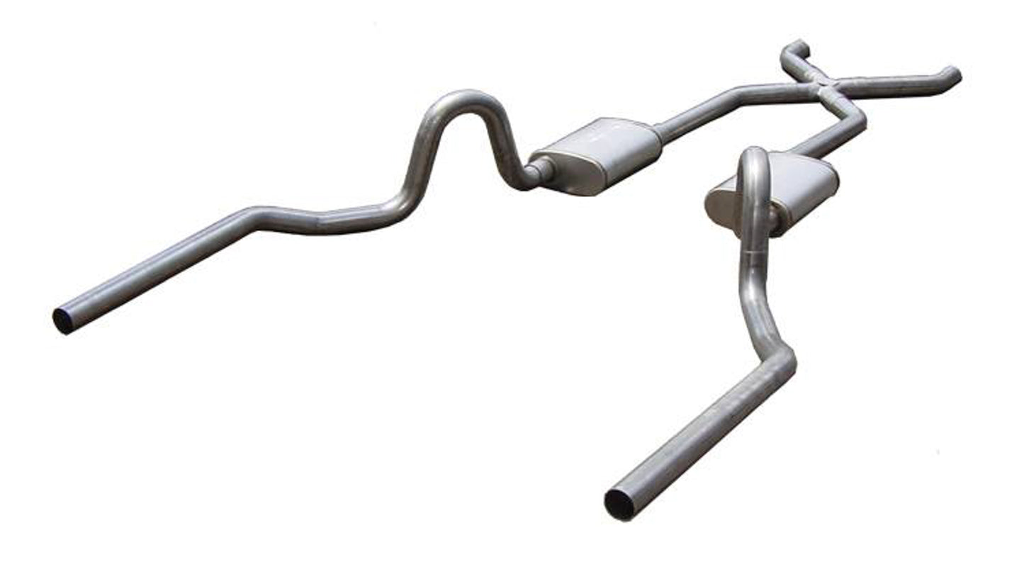 PYPES PERFORMANCE EXHAUST  64-74 GM A Body Crossmem ber Back Exhaust 3in -PYPSGA13T