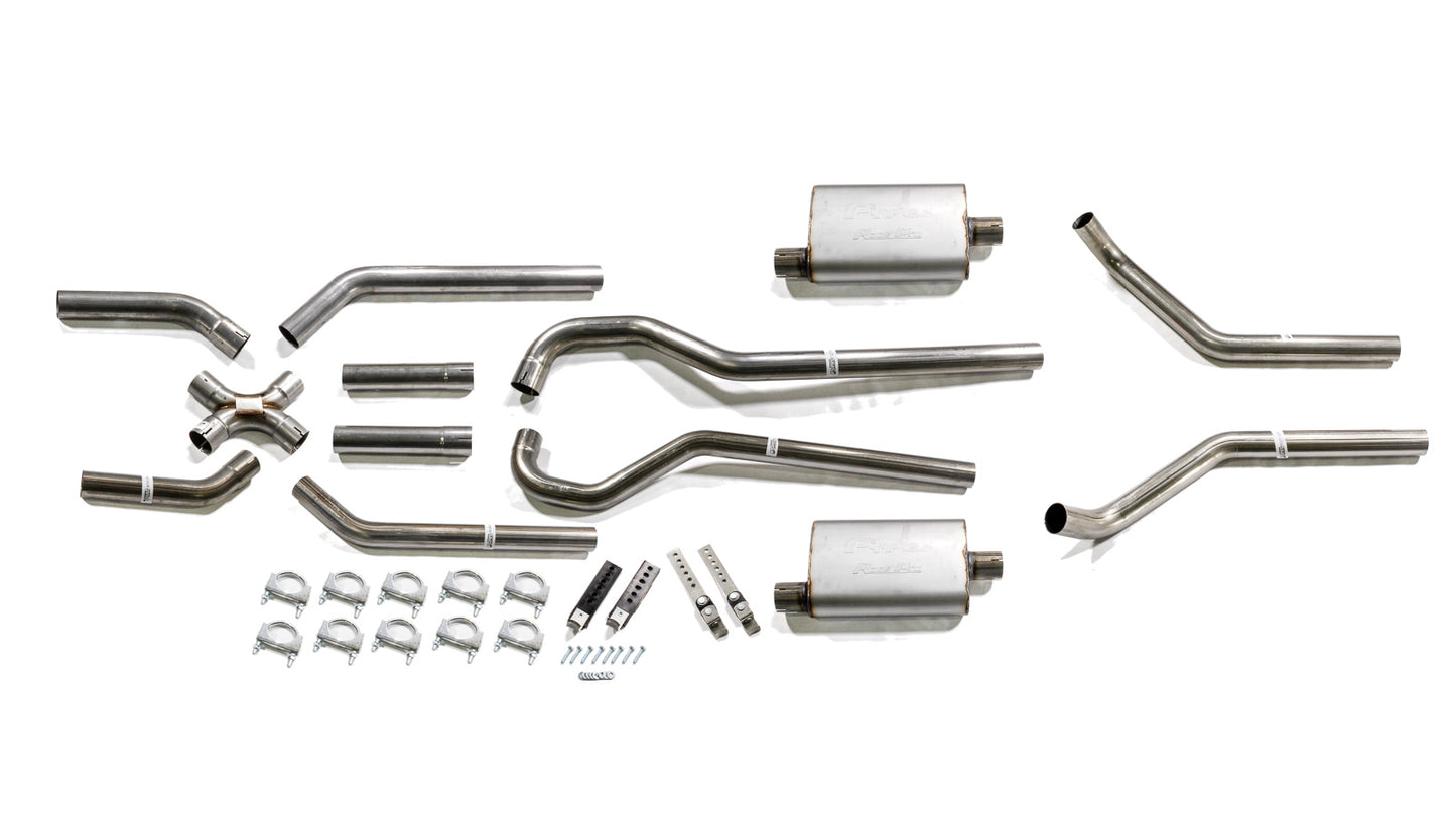 Pypes Performance Exhaust 67-87 GM 2WD Truck 2.5in Crossmember Back Exhaust MPN PYPSGT79R For GM Fullsize Truck 1967-74