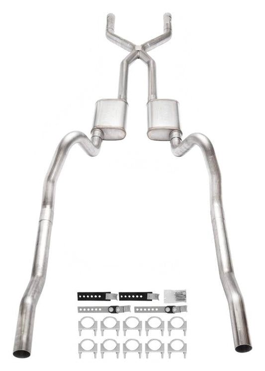 Pypes Performance Exhaust 66-74 Mopar B-Body Crossmember Back Exhaust MPN PYPSMB13S For Mopar B-Body 1966-74
