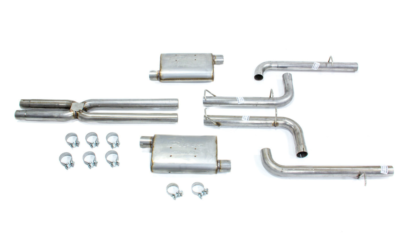 Pypes Performance Exhaust 11- Charger V6 Cat Back Exhaust System MPN PYPSMC26S For Dodge V6 2011-14