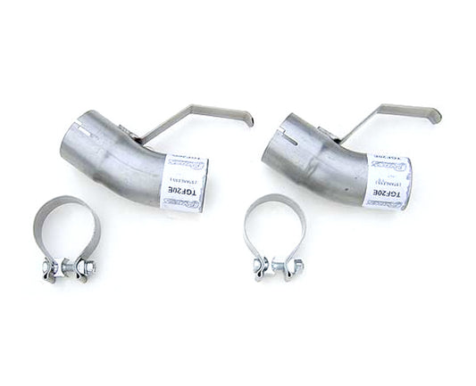 Pypes Performance Exhaust Tailpipe Splitter Adaptr 2.5in Pair MPN PYPTGF20E For Pontiac 1976-81