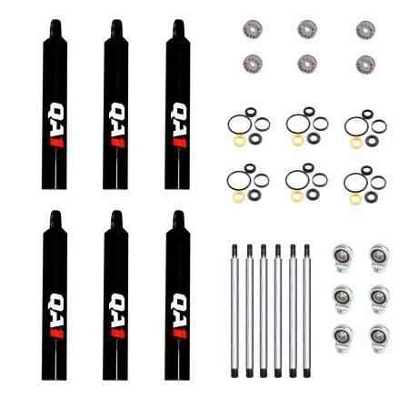 QA1  Shock Small Body Steel Dry Kit 6 PACK  QA17Q6-DRY-6PK