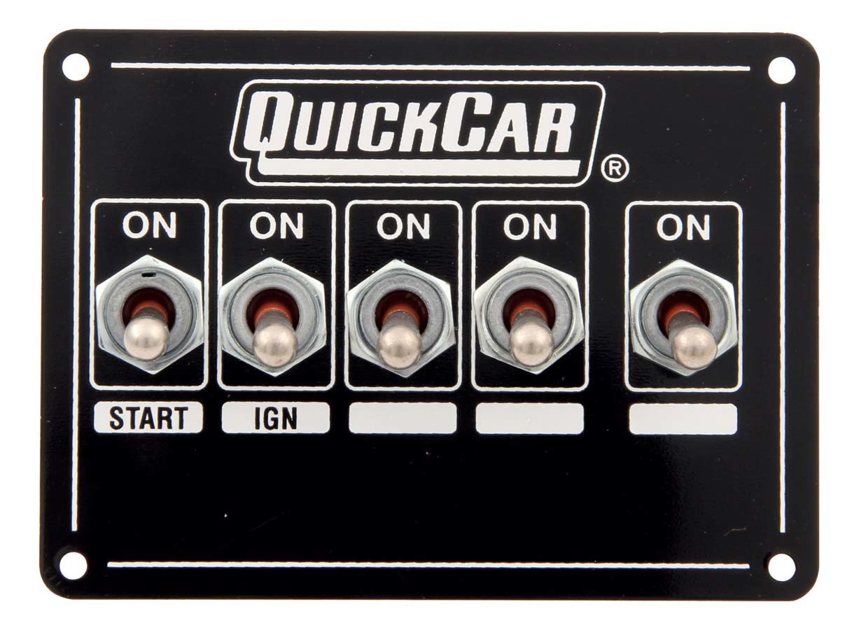 QUICKCAR RACING PRODUCTS  Ignition Panel - Dual Ing. w/X-Over & Acc.  QRP50-7711