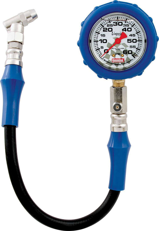 QUICKCAR RACING PRODUCTS  Tire Gauge 60 PSI Liquid Filled   QRP56-061
