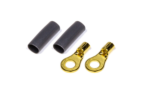 QUICKCAR RACING PRODUCTS  Ring Terminal #8 14-16 GA. Pair w/Heat Shrink   QRP57-471