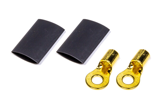 QUICKCAR RACING PRODUCTS  Ring Terminal #10 8-10 GA. Pair w/Heat Shrink   QRP57-475