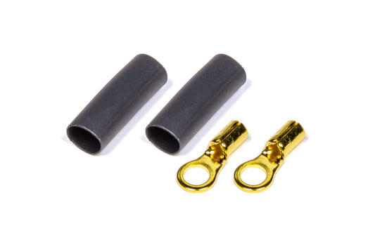 QUICKCAR RACING PRODUCTS  Ring Terminal #6 16-22 GA. Pair w/Heat Shrink   QRP57-476