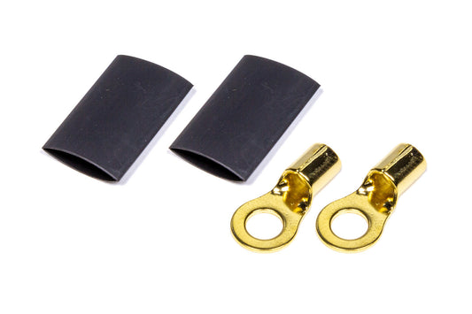 QUICKCAR RACING PRODUCTS  Ring Terminal 1/4 8 GA. Pair w/Heat Shrink   QRP57-481