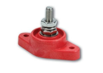 QUICKCAR RACING PRODUCTS  Power Distribution Block Red Single Post   QRP57-807