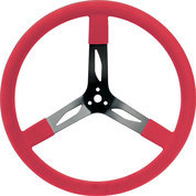 QUICKCAR RACING PRODUCTS  17in Steering Wheel Steel Red  QRP68-0041