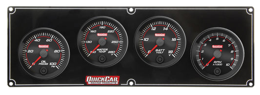 Quickcar Racing Products Redline 3-1 Gauge Panel OP/WT/Volt w/2-5/8in Tac MPN QRP69-3247