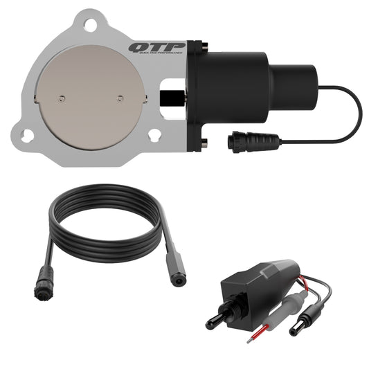 QUICK TIME PERFORMANCE  3.50 Inch Electric E xhaust Cutout Valve   QTPQTEC35