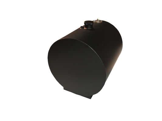 RCI  Fuel Tank 12gal Aluminum Round Street Rod Black  RCI2120ADS