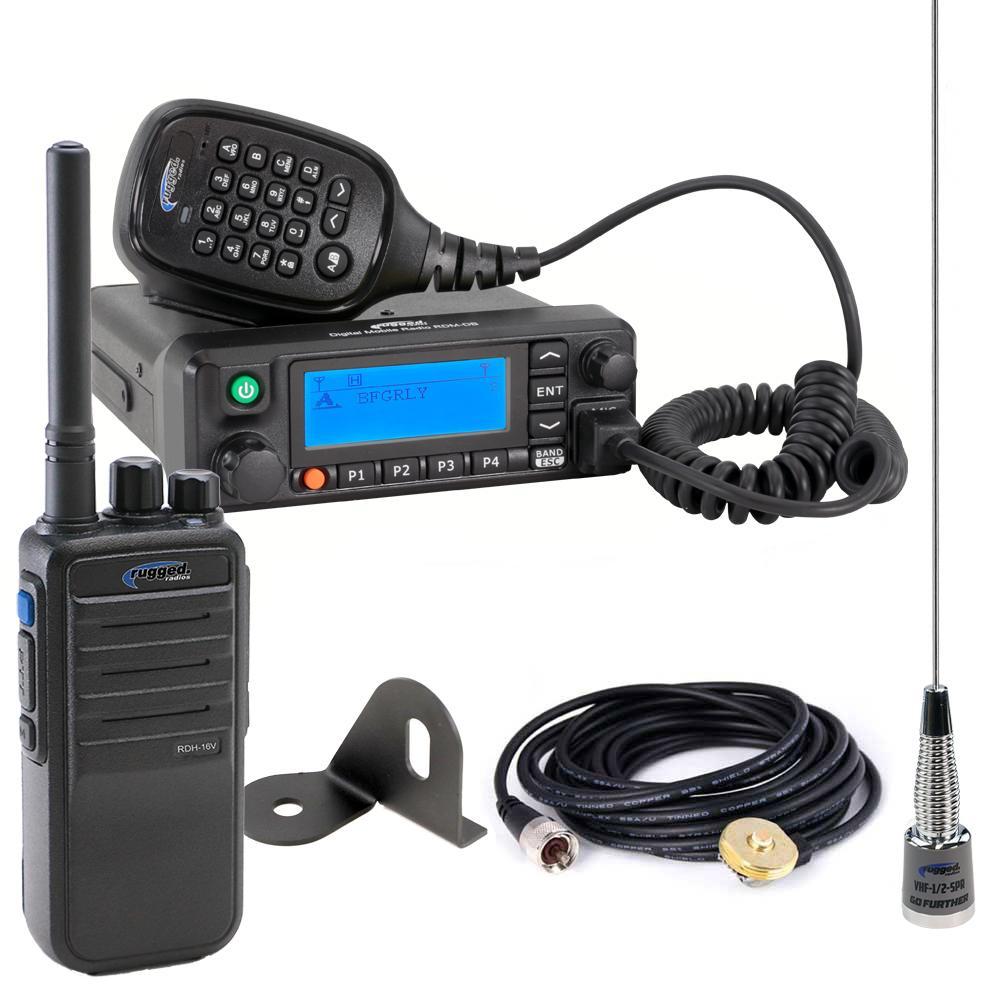 RUGGED RADIOS  Radio Kit Jeep RDH Digital UHF  RGRJEEP-KIT-RDM-U